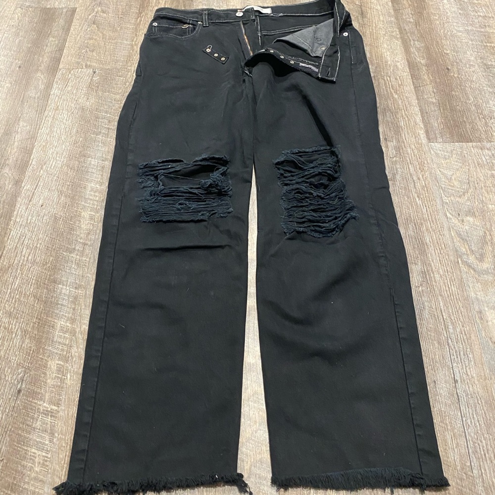 Levi’s Sustainable Refurbished 550 Black Jeans